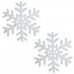 Χριστουγεννιάτικες Κρεμαστές Λευκές Χιονονιφάδες Οροφής - Σετ 2 τεμ. (20cm)